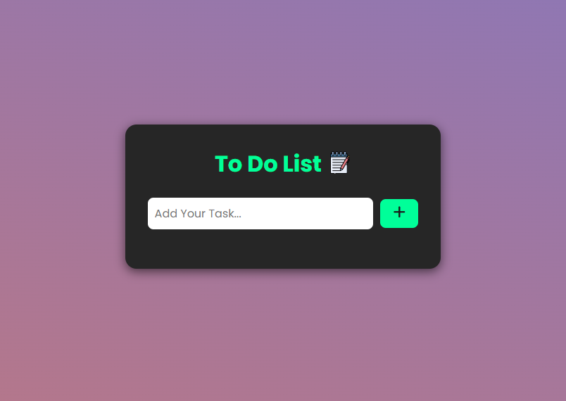 screenshot of todo list 